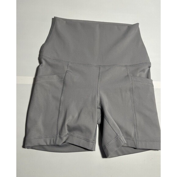Yogalicious Pants - Yogalicious Lux Activewear Shorts Women’s Gray Size XS Yoga Bike 5”